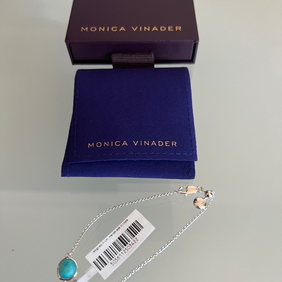 MONICA VINADER Siren Sterling Silver & Amazonite Bracelet - Picture 5 of 6